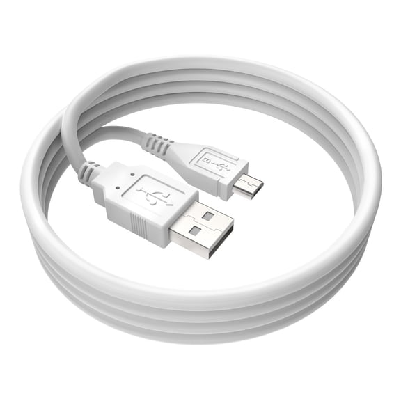 5ft White Micro USB Cable Compatible with RAVPower RP-PB063 1000A Amp 14000mAh Peak RPPB063