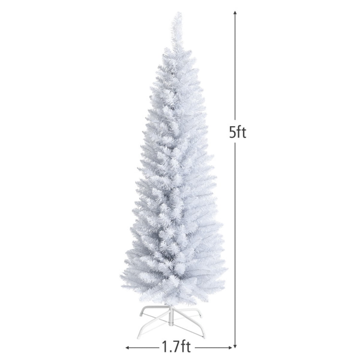 White Pencil Christmas Treesnull