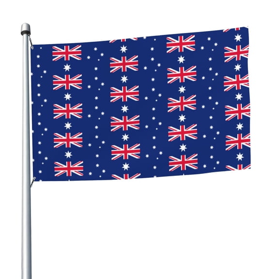5ft X 8ft Australian Flag Flag Weather-Resistant Polyester Outdoor Decor