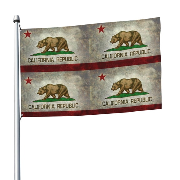 5ft X 8ft California Republic Flag Flag Weather-Resistant Polyester Outdoor Decor