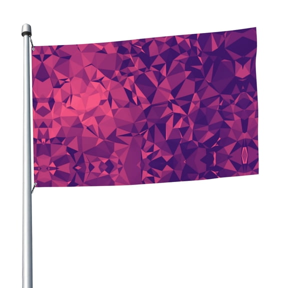 5ft X 8ft Colorful Polygon Frequency Polygon Flag Weather-Resistant Polyester Outdoor Decor