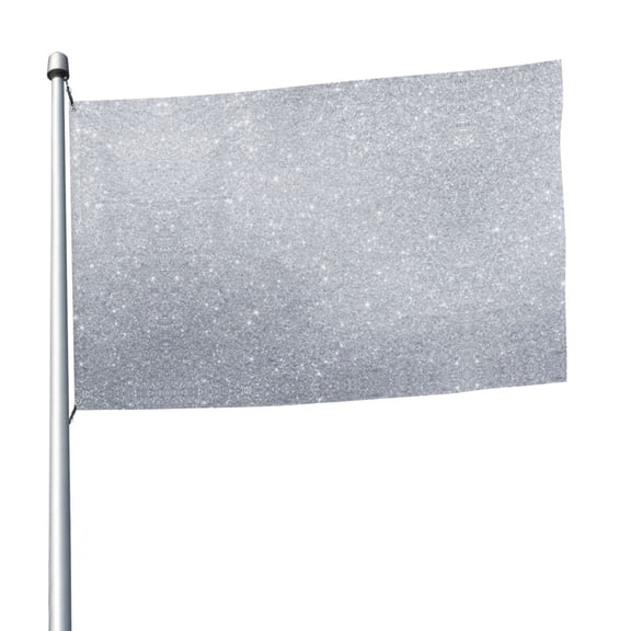 5ft X 8ft Diamond Silver Pattern Flag Weather-Resistant Polyester Outdoor Decor