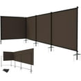 5ft x 24ft Outdoor Fence Kit with Poles, Rails and Ground Stakes, No ...