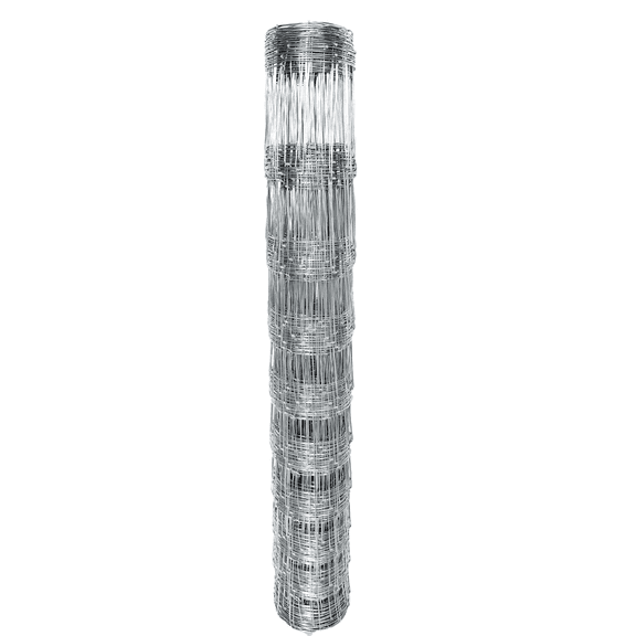 5ft x 328ft Heavy 14Gauge Farm Fence, Zinc Coated Cattle & Hog Wire Fencing for Livestock, Deer, Goats & Yard Animal Protection, Galvanized Steel