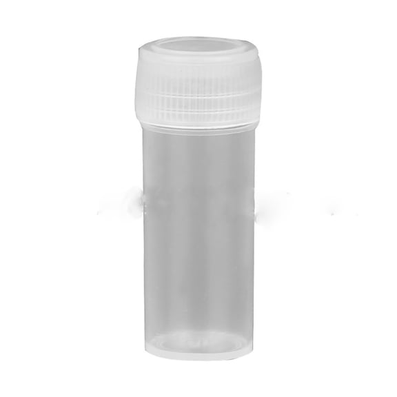 5g Clear Plastic Sample Vial with Screw Cap, Leakproof Mini Storage Bottle, Small Container for Powder, Herbs, Spices, and Cosmetic Samples, Portable for Travel & Organization 2.36 Inch 1Pcs