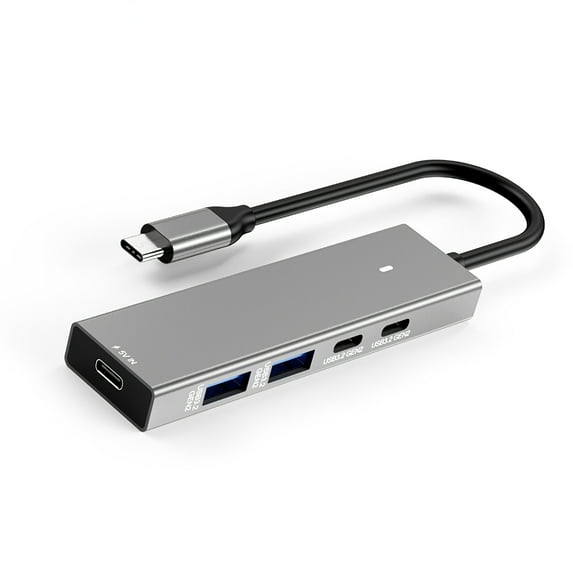 5in 1 TypeC Docking Station UsbC USB-A UsbC Fast Data Transfer for Laptops