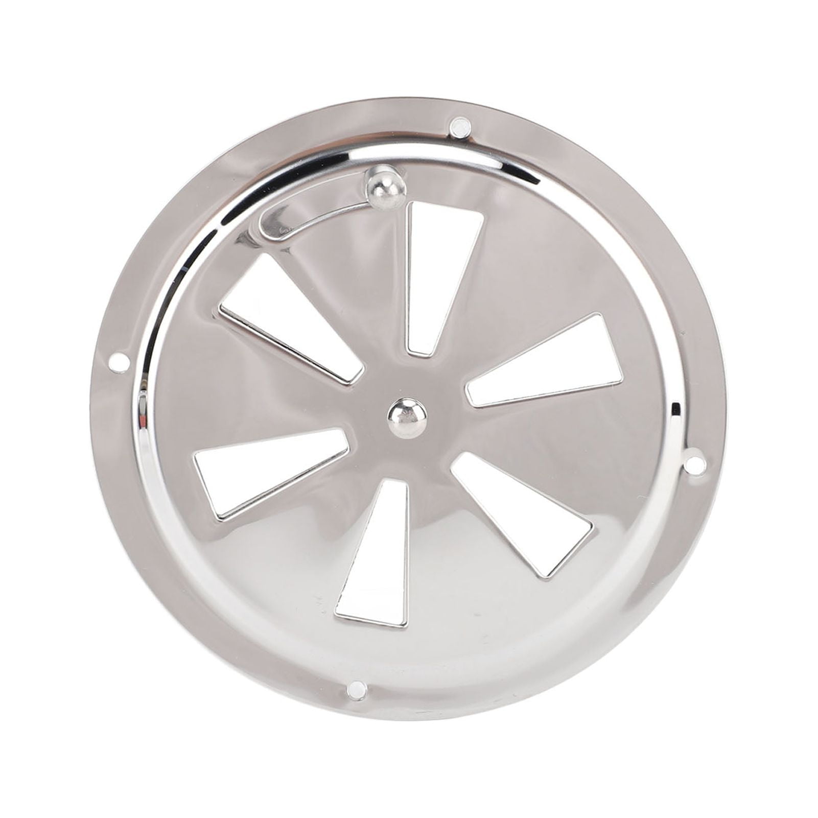 5in Marine Grade Stainless Steel Round Louver Vent Cover with Side Knob
