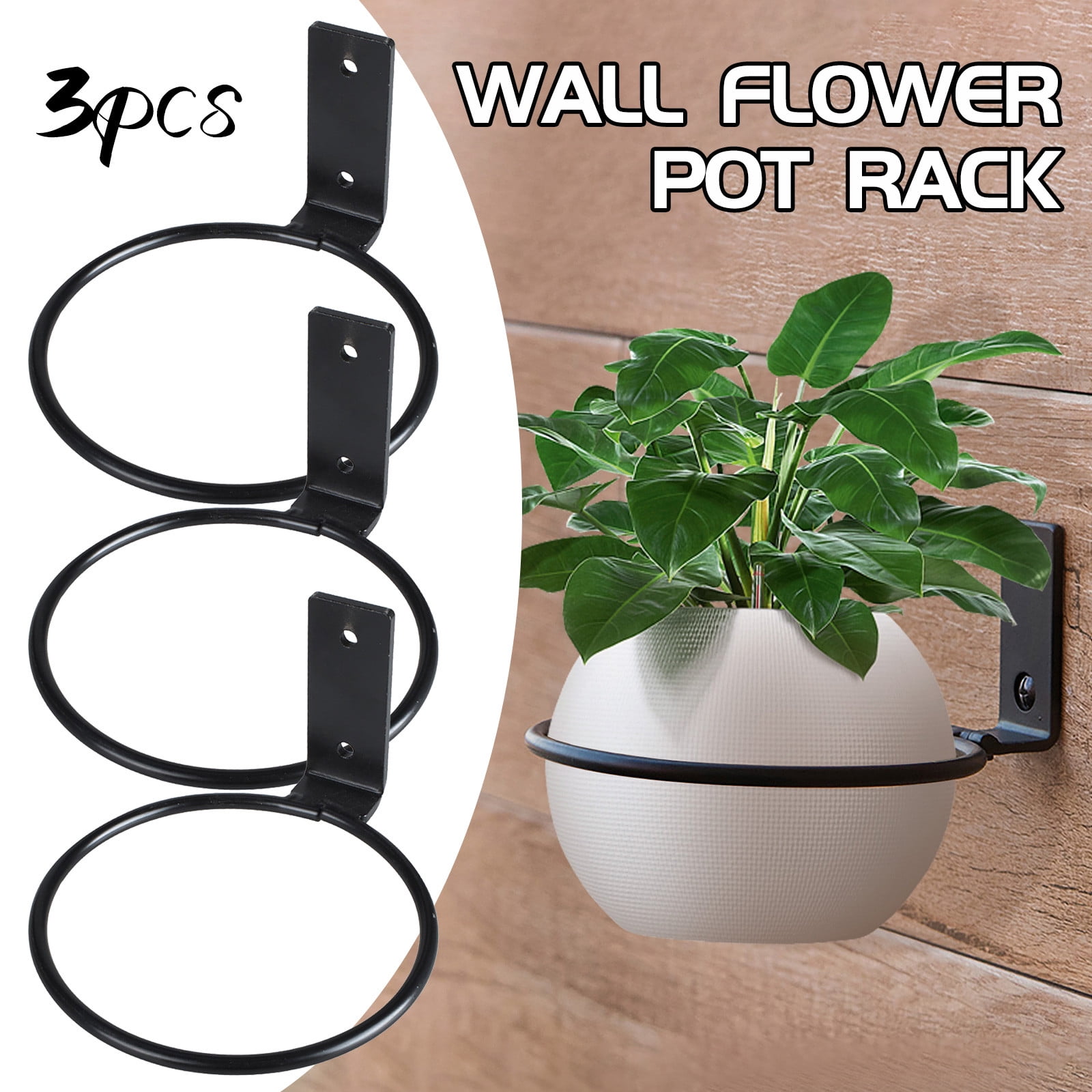 5in WallMounted Metal Flower Pot Hook Hangers For Indoor And Outdoor