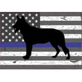 thumbnail image 1 of 5in X 3.5in Canine Blue Lives Matter Sticker Vehicle Window Flag Stickers, 1 of 1