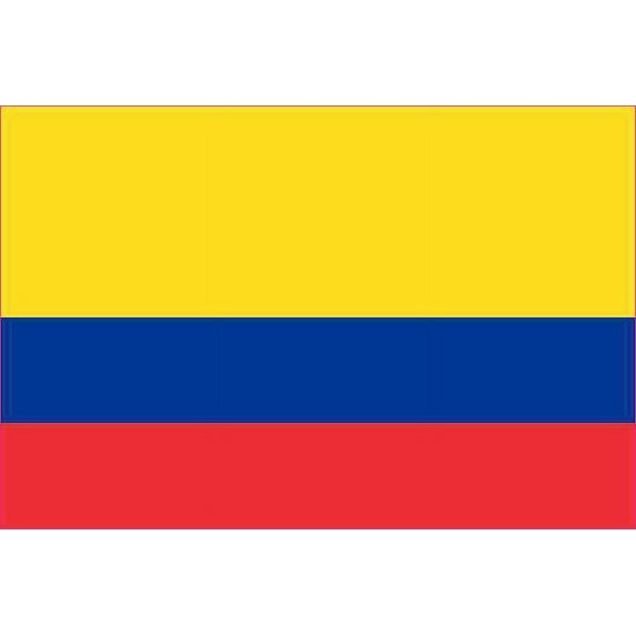 5in x 3.25 in Colombian Flag Bumper Sticker Vinyl Window Decal Stickers Decals