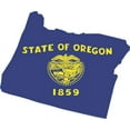thumbnail image 1 of 5in x 3.25in Die Cut Oregan Sticker Vinyl Vehicle State Bumper Stickers, 1 of 1
