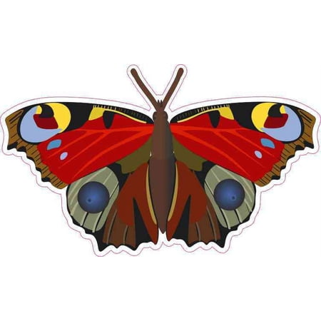 5in x 3in Abstract Butterfly Bumper Sticker Car Vinyl Truck Window Decal