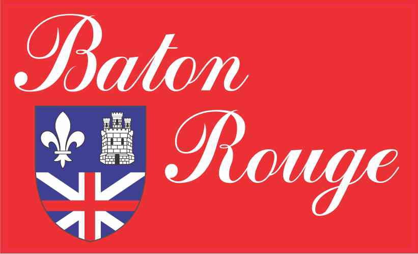 5in X 3in Baton Rouge Flag Sticker Vinyl Louisiana State Decal Stickers ...