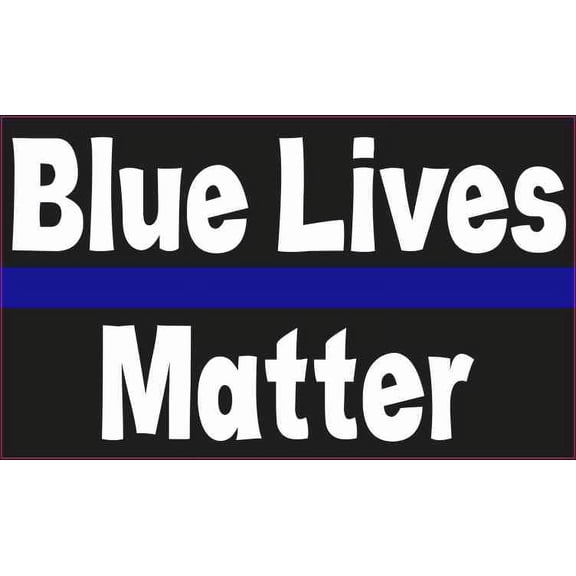 5in x 3in Blue Lives Matter Magnet Truck Car Police Bumper Magnets
