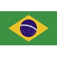 thumbnail image 1 of 5in x 3in Brazil Flag Sticker, 1 of 4
