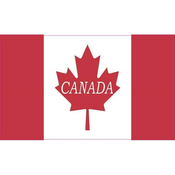 5in x 3in Canada Flag Magnet Vinyl Magnetic Flags Vehicle Bumper Magnets