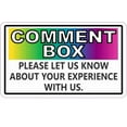thumbnail image 1 of 5in x 3in Colorful Comment Box Sticker, 1 of 2