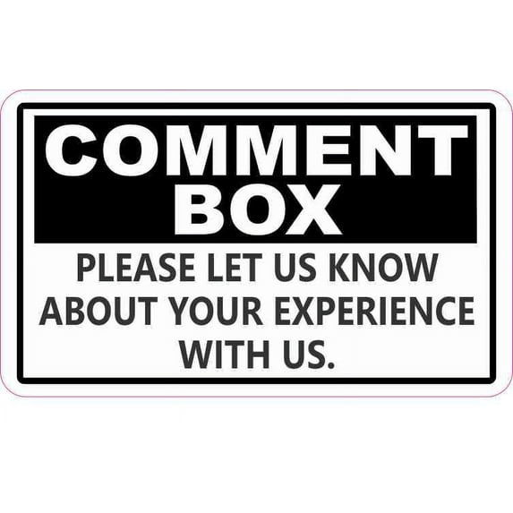 5in x 3in Comment Box Magnet