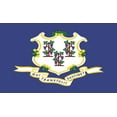 thumbnail image 1 of 5in x 3in Connecticut State Flag Sticker, 1 of 4