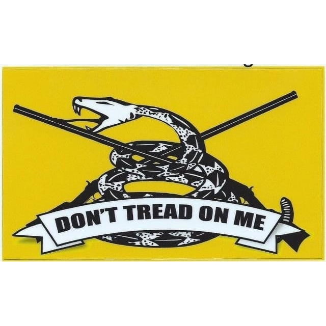 Gadsden Don't Tread On Me Circular Mini Sticker | Trump Superstore