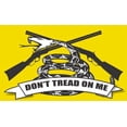 thumbnail image 1 of 5in x 3in Gadsden Flag With Rifles Magnet, 1 of 3