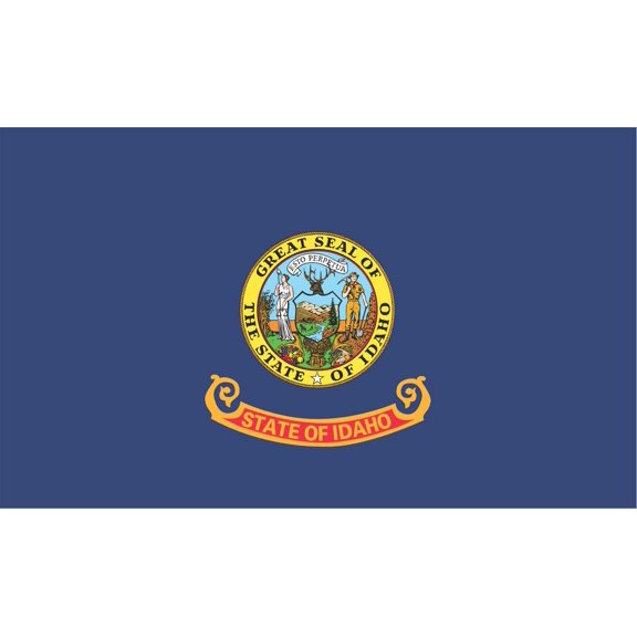 5in x 3in Idaho State Flag Vinyl Bumper Sticker Decal Window Sti