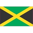 thumbnail image 1 of 5in x 3in Jamaica Jamaican Flag Bumper Sticker Decal Vinyl Car W, 1 of 1