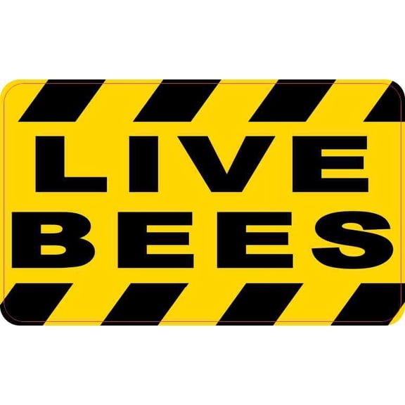 5in x 3in Live Bees Magnet