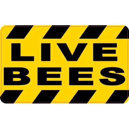 5in x 3in Live Bees Sticker