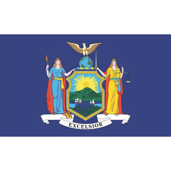 5in x 3in New York State Flag Magnet