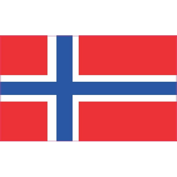 5in x 3in Norway Flag Magnet Vinyl Vehicle Country Flag Bumper Magnets