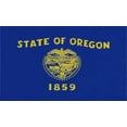 thumbnail image 1 of 5in x 3in Oregon State Flag Bumper Sticker Decal Vinyl Window St, 1 of 1