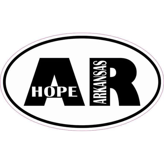 5in x 3in Oval AR Hope Arkansas Sticker