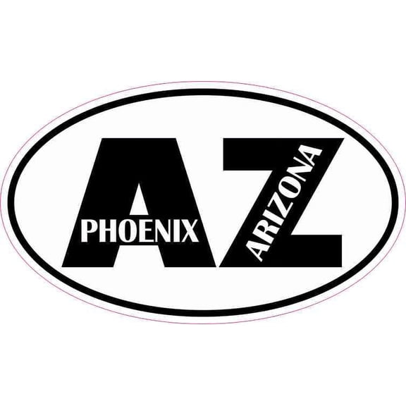 5in x 3in Oval AZ Phoenix Arizona Sticker