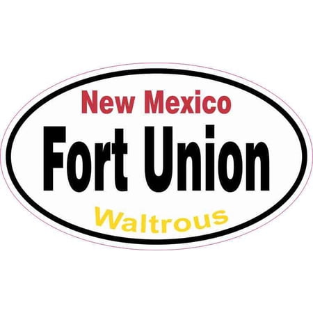 5in x 3in Oval Fort Union Sticker