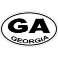 thumbnail image 1 of 5in x 3in Oval Georgia Sticker, 1 of 3