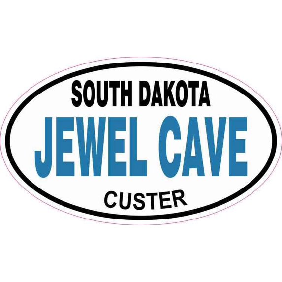 5in x 3in Oval Jewel Cave Sticker