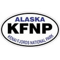 thumbnail image 1 of 5in x 3in Oval Kenai Fjords National Park Sticker, 1 of 3