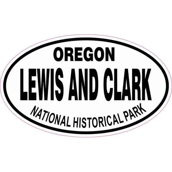 5in x 3in Oval Lewis and Clark National Historic Park Sticker