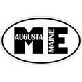 thumbnail image 1 of 5in x 3in Oval ME Augusta Maine Sticker, 1 of 3