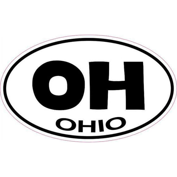5in x 3in Oval Ohio Sticker