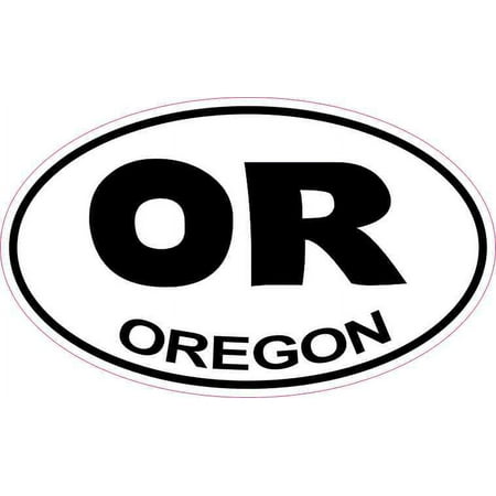 5in x 3in Oval Oregon Sticker