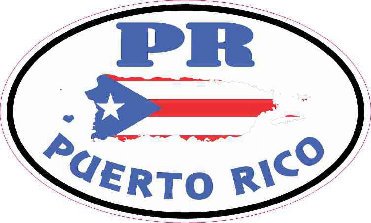 Puerto Rico Car Stickers Bumper Sticker Puerto Rico 9 Stickers Set Puerto Rican Flag Decals ...