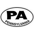 thumbnail image 1 of 5in x 3in Oval Pennsylvania Sticker, 1 of 3
