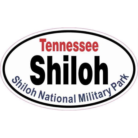 5in x 3in Oval Shiloh National Military Park Sticker