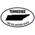 thumbnail image 1 of 5in x 3in Oval Tennessee the Volunteer State Sticker, 1 of 3