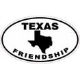 thumbnail image 1 of 5in x 3in Oval Texas Friendship Sticker, 1 of 3