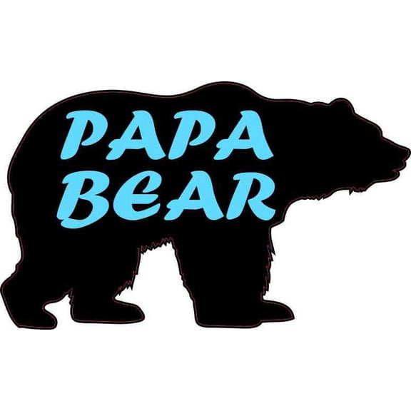 5in x 3in Papa Bear Sticker