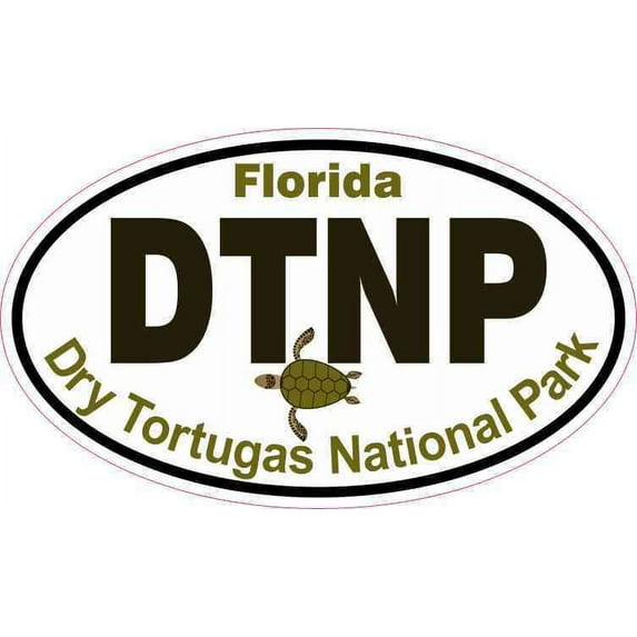 5in x 3in Picture Oval Dry Tortugas National Park Sticker