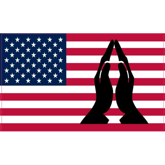 5in x 3in Pray For America Magnet US United States Flag Vehicle Magnets
